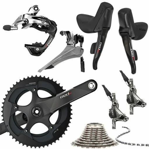 Sram Red 22 Disc Gruppe BB30 Komplett B2 Black Post Mount 11x2 Fach -Rennrad Komponenten Verkäufe 29223 0 Gruppe Sram Red 22 Disc B2 black