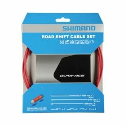 Shimano Dura Ace Schaltzug Set SLR-EV Polymer-beschichtet Rot