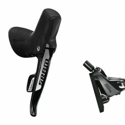 Sram Rival 22 Disc Schaltbremshebel 2 Fach + Flat Mount Bremse 180cm Leitung