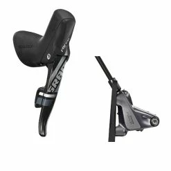 Sram Force 22 Disc Schaltbremshebel Rechts 11 Fach + Flat Mount Scheibenbremse Hinten 1800 Mm Leitung