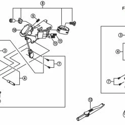 Shimano Ultegra Di2 ST-6870 11 Fach Schaltbremshebel Ersatzteil | Schalt-Bremshebel Links Ohne Halter Nr 1