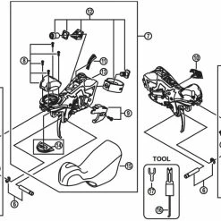 Shimano Ultegra ST-6700 10-fach Schalt- Bremshebel Ersatzteil | Fuehrungsplatte Links Nr 4 - Restbestand