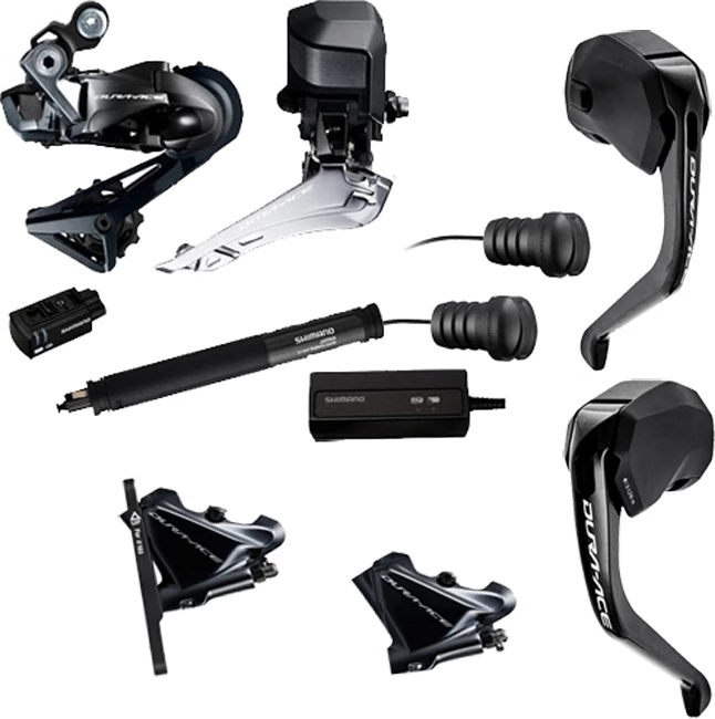 Shimano Dura Ace Di2 TT Umruestkit R9150/9180 Disc Flat Mount Komplett 11x2 Fach 1 Shimano Dura Ace Di2 TT Umruestkit R9150/9180 Disc Flat Mount Komplett 11x2 Fach