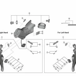 Shimano Ultegra Di2 ST-R8050 Schalt- Bremshebel Ersatzteil | Rueckholfeder Nr 2