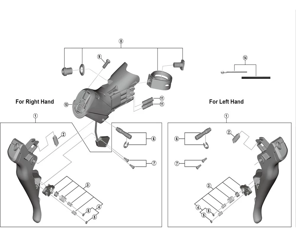 Shimano Ultegra Di2 ST-R8050 Schalt- Bremshebel Ersatzteil | Schaltgriff Gehaeuse Links Nr 10 1 Shimano Ultegra Di2 ST-R8050 Schalt- Bremshebel Ersatzteil | Schaltgriff Gehaeuse Links Nr 10
