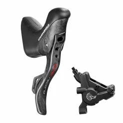 Campagnolo Super Record EPS 12s HO Ergopower 12 Fach + Hinterrad Flat Mount Disc Fuer 160mm Scheibe