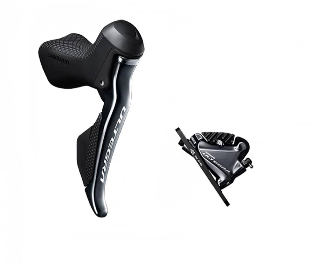 Shimano Ultegra Di2 ST-R8070 STI Links 2 Fach + Flat Mount Scheibenbremsen BR-R8070 1 Shimano Ultegra Di2 ST-R8070 STI Links 2 Fach + Flat Mount Scheibenbremsen BR-R8070