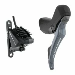 Shimano Dura Ace STI Disc ST-R9120 Hebel Links 2 Fach + Flat Mount Bremse BR-R9170 Leitung 100cm