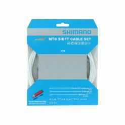 Shimano XTR Schaltzug Set MTB Fuer Umwerfer Und Schaltwerk Polymer- Beschichtet Weiss