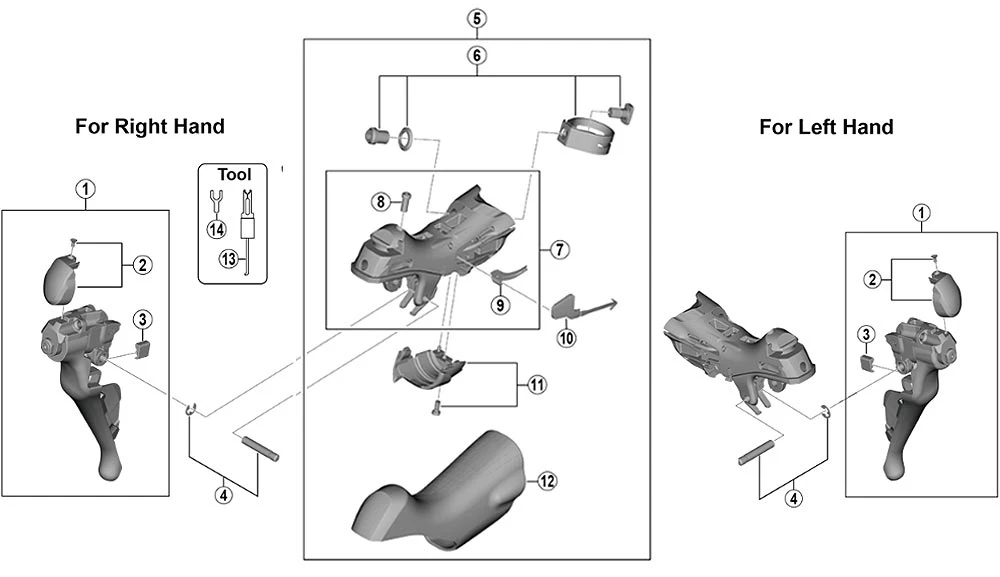 Shimano Ultegra ST-R8000 11 Fach Schaltbremshebel Ersatzteil | Schaltbremshebel Rechts Ohne Halter Nr 1 1 Shimano Ultegra ST-R8000 11 Fach Schaltbremshebel Ersatzteil | Schaltbremshebel Rechts Ohne Halter Nr 1
