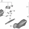 Shimano Ultegra Di2 ST-R8070 11 Fach Schalt- Bremshebel Ersatzteil | Griffgummis Schwarz 1 Paar Nr 5