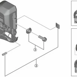 Shimano Ultegra Di2 FD-R8050 Umwerfer Ersatzteil | Anschlagschraube Nr 1