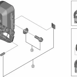 Shimano Dura Ace Di2 FD-R9150 Umwerfer Ersatzteil | Anschlagschraube Nr 1