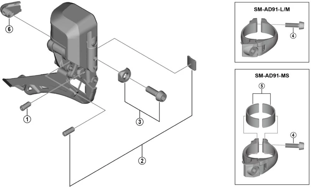 Shimano Dura Ace Di2 FD-R9150 Umwerfer Ersatzteil | Anschlagschraube Nr 1 1 Shimano Dura Ace Di2 FD-R9150 Umwerfer Ersatzteil | Anschlagschraube Nr 1