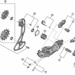 Shimano GRX Di2 RD-RX815 Schaltwerk Ersatzteil | Stabilisator- Einheit Nr 7