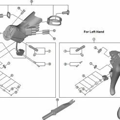 Shimano Dura Ace Di2 ST-R9150 Schalt-Bremshebel Ersatzteil | Rueckholfeder Nr 2