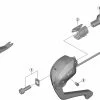 Shimano Dura Ace Di2 ST-R9160 Schalt-Bremshebel Ersatzteil | Klemmschraube Komplett Nr 1