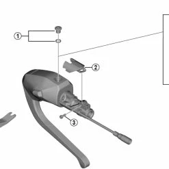 Shimano Dura Ace Di2 ST-R9180 Schalt-Bremshebel Ersatzteil | Gleitkoerper L Nr 2