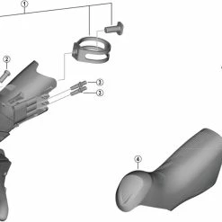 Shimano Dura Ace Di2 ST-R9250 Schalt-Bremshebel Ersatzteil | Griffweiten-Einstellschraube Nr 2