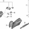 Shimano GRX Di2 ST-RX815 Schalt-Bremshebel Ersatzteil | Griffgummi Paar Nr 5