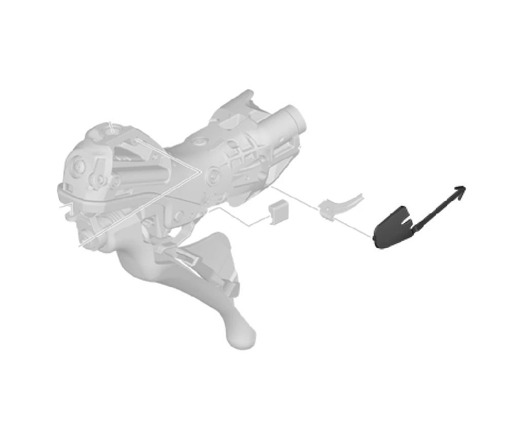 Shimano Schalt-Bremshebel Ersatzteil | Schaltkabel Abdeckung Rechts 2 Shimano Schalt-Bremshebel Ersatzteil | Schaltkabel Abdeckung Rechts – Bild 2