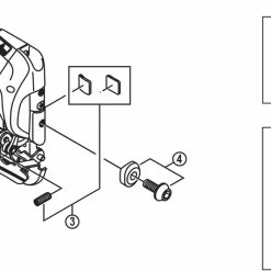 Shimano Ultegra Di2 FD-6770 Umwerfer Ersatzteil | Einstellschraube Low Nr 1