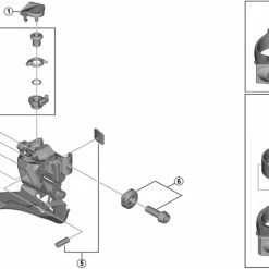 Shimano GRX FD-RX400 Umwerfer Ersatzteil | Klemmschraube Fuer SM-AD91 Nr 8