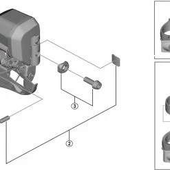 Shimano GRX Di2 FD-RX815 Umwerfer Ersatzteil | Einstellschraube Nr 1