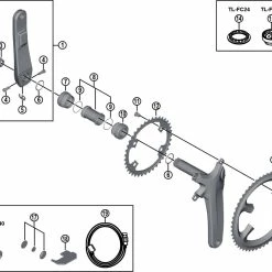 Shimano Dura-Ace FC-R9100-P Kurbel Ersatzteil | Kurbelarmfixierring Nr 3