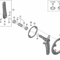 Shimano Dura Ace FC-R9200 Kurbel Ersatzteil | Kurbelarm Links 165 Mm -Rennrad Komponenten Verkäufe 56179 2