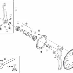 Shimano Dura-Ace FC-7900 / FC-7950 Kurbel Ersatzteil | Kurbelarm Links 180 Mm -Rennrad Komponenten Verkäufe 56251 1