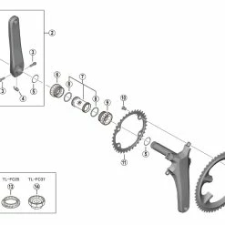 Shimano Ultegra FC-R8100 Kurbel Ersatzteil | Kurbelarm Links 160 Mm -Rennrad Komponenten Verkäufe 56340 2